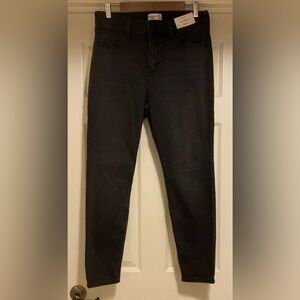 Abercrombie & Fitch The Skinny High Rise Jeans Womens Sz 30/10 REGULAR Black